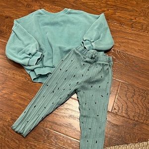 Zara jumper and leggings set 12-18 months